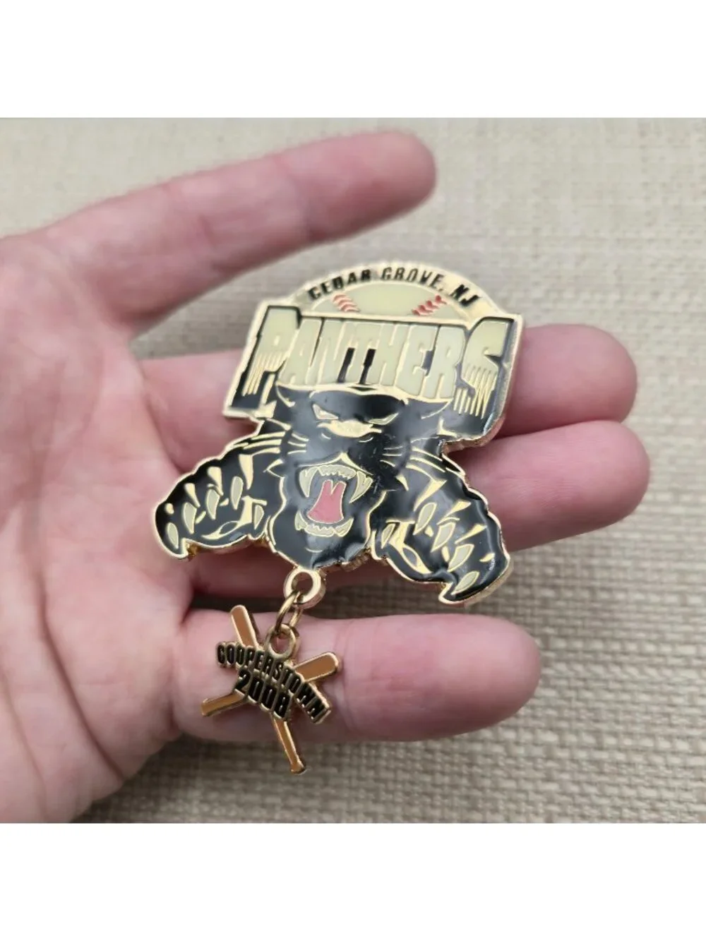 Cedar Grove Panthers 2008 Cooperstown Baseball Pin B1454